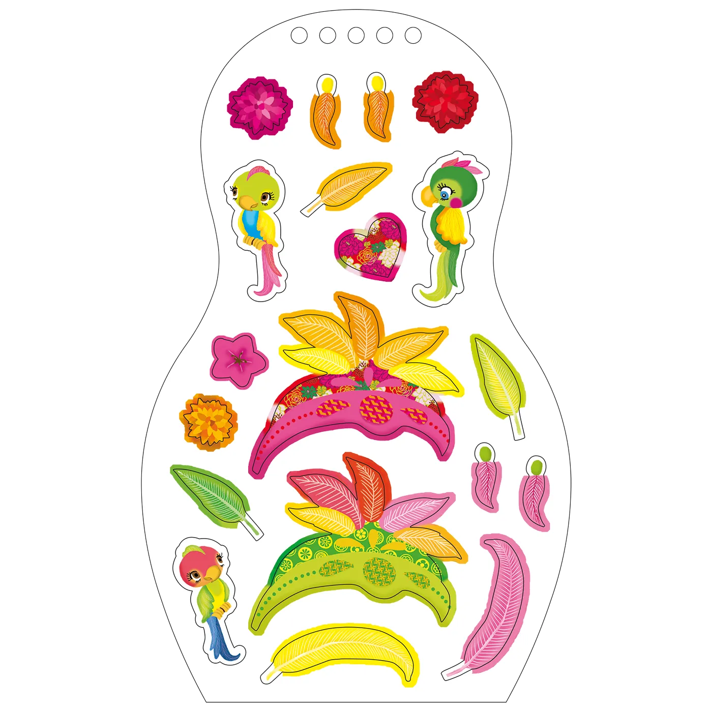 Minimiki Isabela Brésil carnet créatif stickers bracelet