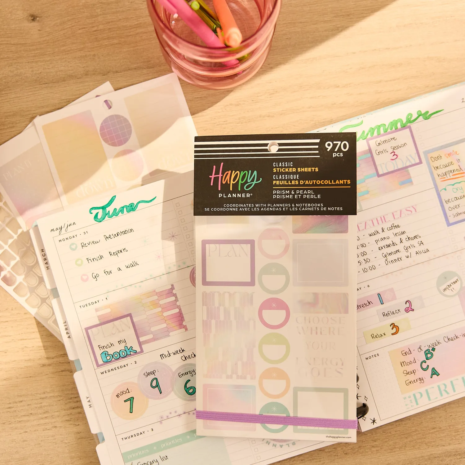 Happy Planner Prism & Pearl Value Pack autocollants 30 feuilles