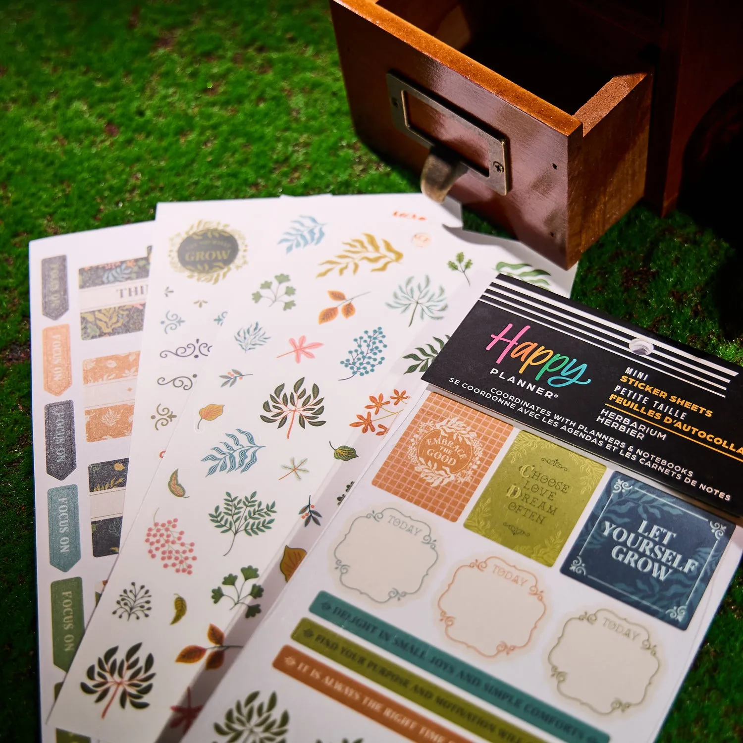 Happy Planner Herbarium carnet stickers Mini 939
