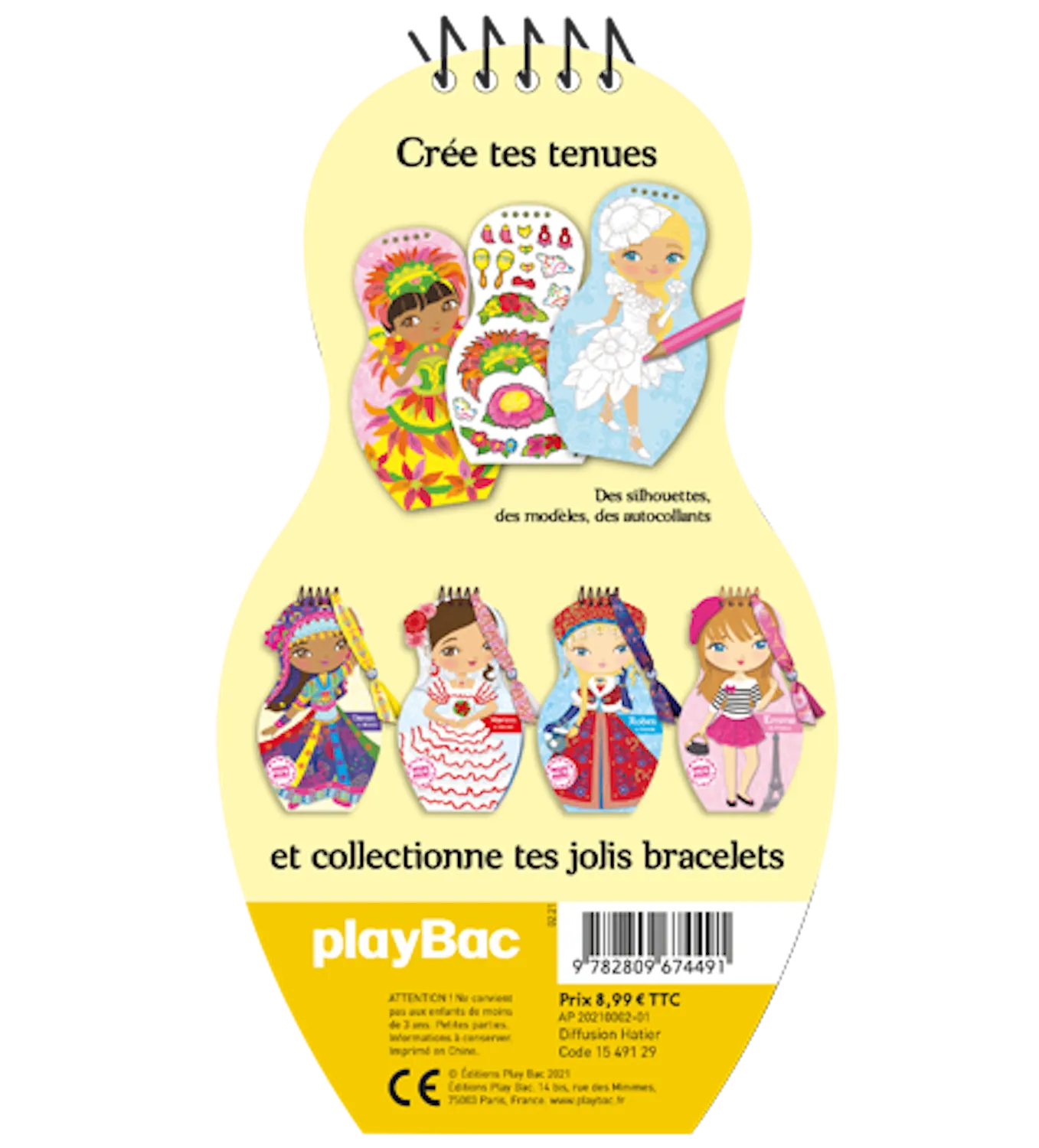 Minimiki carnet créatif Carnavals du monde stickers