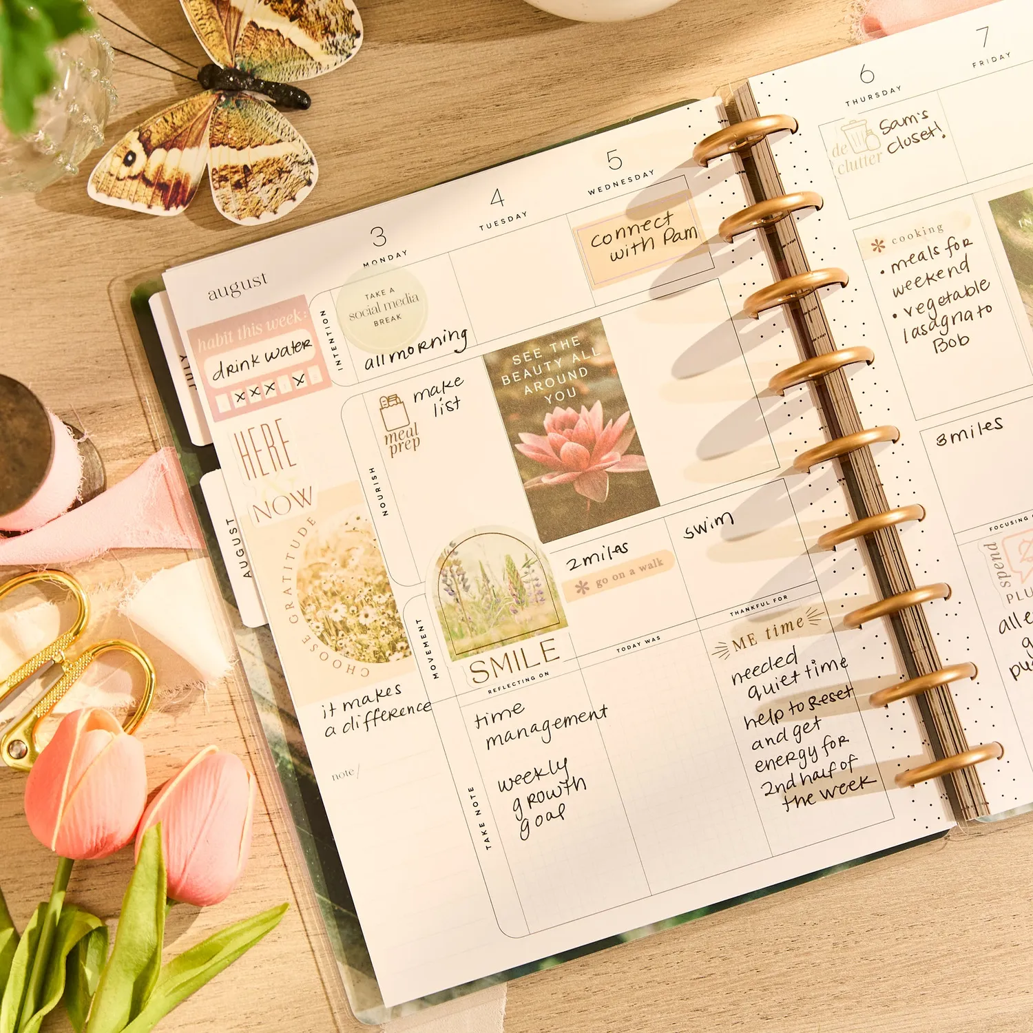 Happy Planner Modern Nature agenda bien-être 2026-2027 Classic