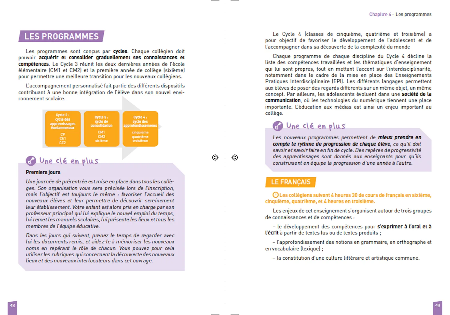 Incollables Votre enfant au collège guide parents collège
