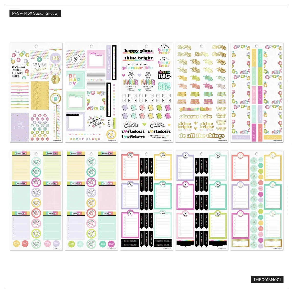 Happy Planner Planner Babe stickers Value Pack 1164