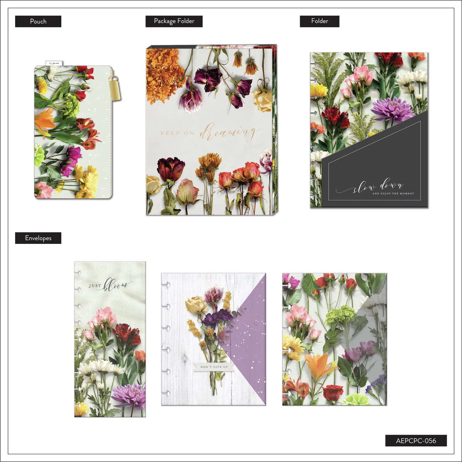 Happy Planner Beautiful Blooms kit accessoires Classic