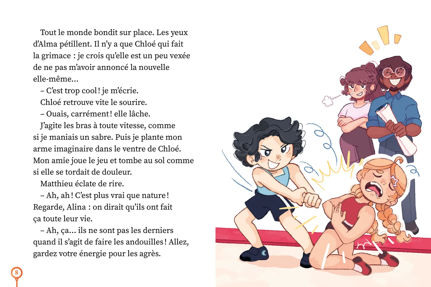 Frigobloc Un deux trois Gym Ninja Académie tome 2 roman jeunesse