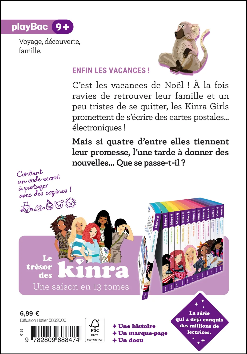 Kinra Girls Tome 10 Trésor des Kinra vacances roman fille