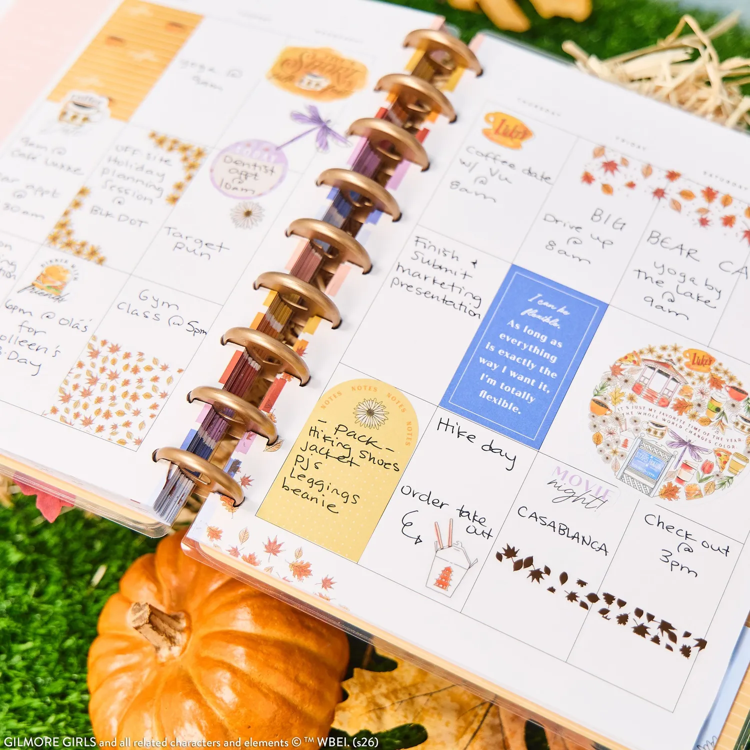 Happy Planner Gilmore Girls planner Classic vertical non daté 12m