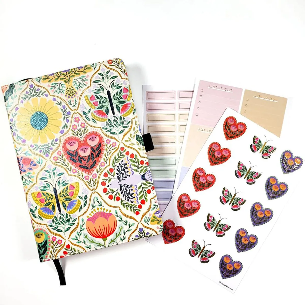 Happy Planner Folk & Flora carnet pointillé 80 feuilles épais