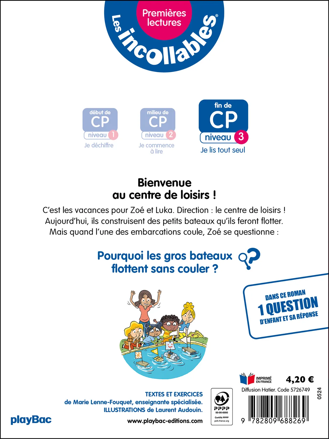 Frigobloc Les Incollables Tome 22 Bienvenue centre de loisirs livre niv 3