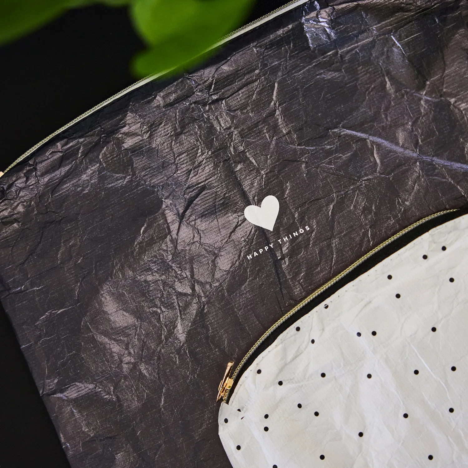 Happy Planner Love L+S trousse nylon 2 pochettes zippées