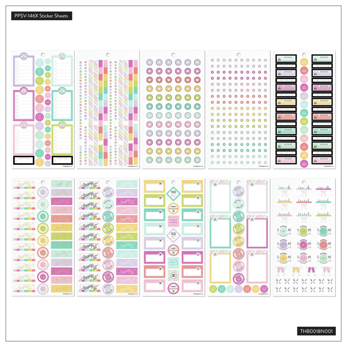 Happy Planner Planner Babe stickers Value Pack 1164