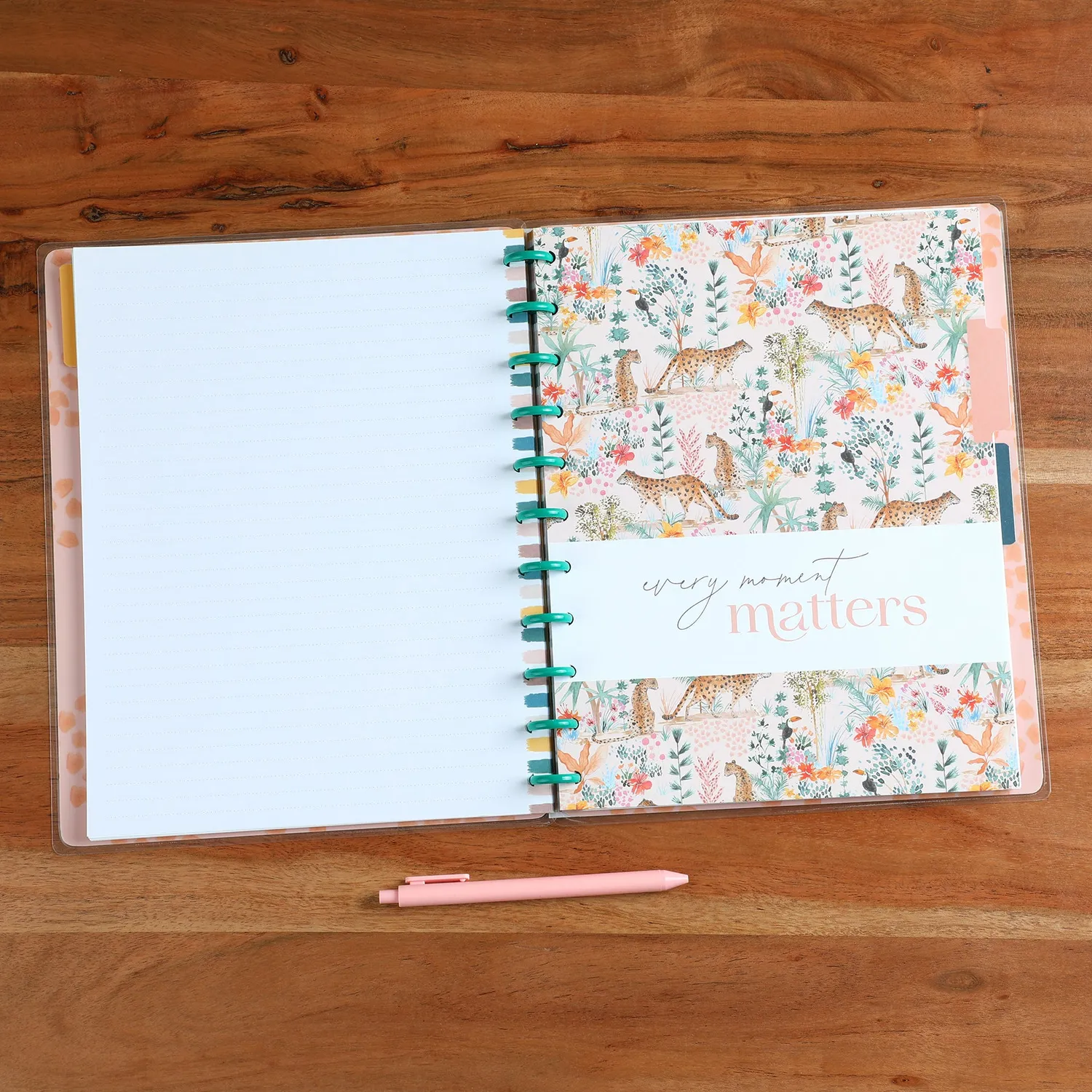 Happy Planner Wild Jungle Big carnet pointillé 60 feuilles ligné pointillé