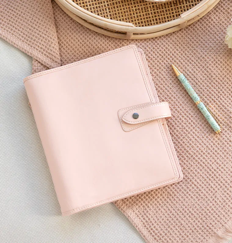 Filofax Malden organiseur A5 cuir rose véritable