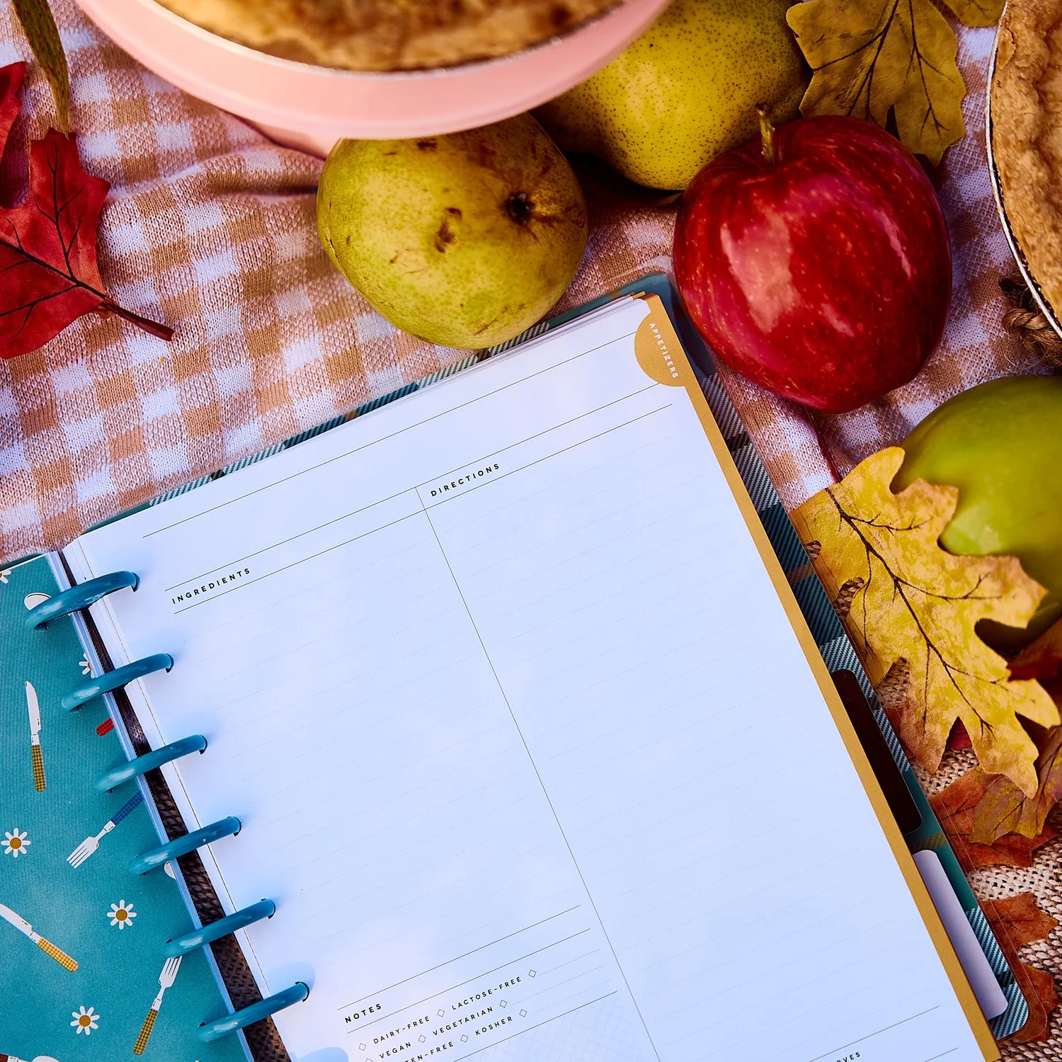 Me & my big ideas Fall Picnic journal recettes Classic 80 feuilles