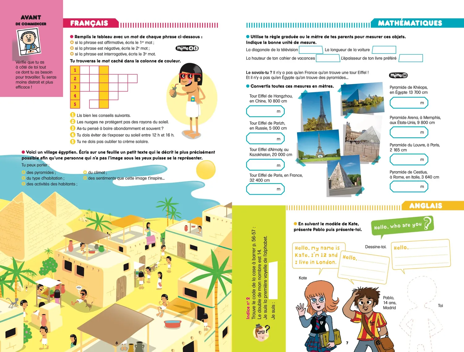 Frigobloc Incollables cahier vacances CE2-CM1 8-9 ans 2026
