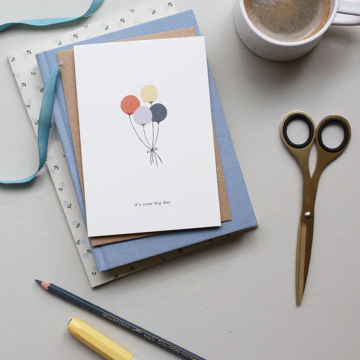 Kartotek Balloons carte anniversaire ballons avec enveloppe