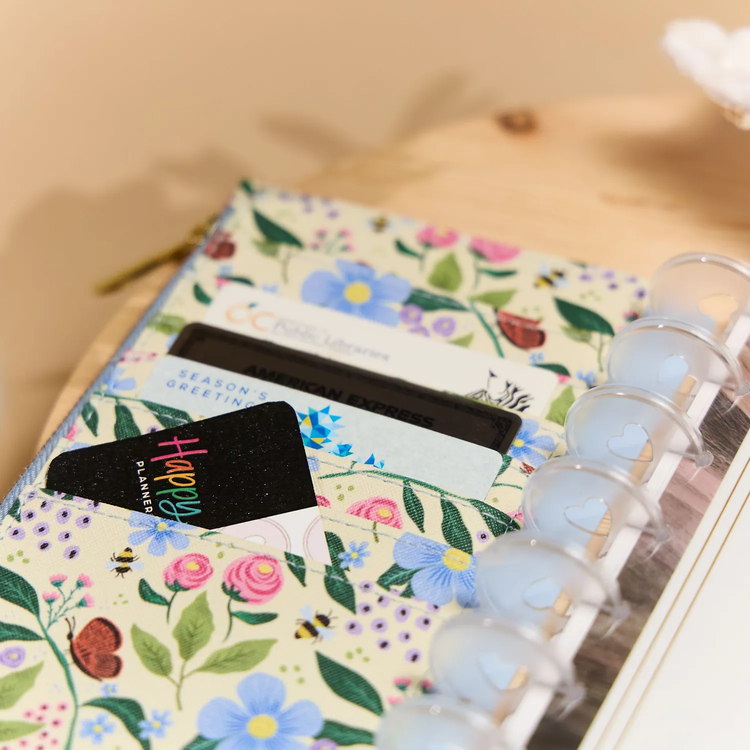 Happy Planner Buzzy Garden porte-cartes Classic à clipser