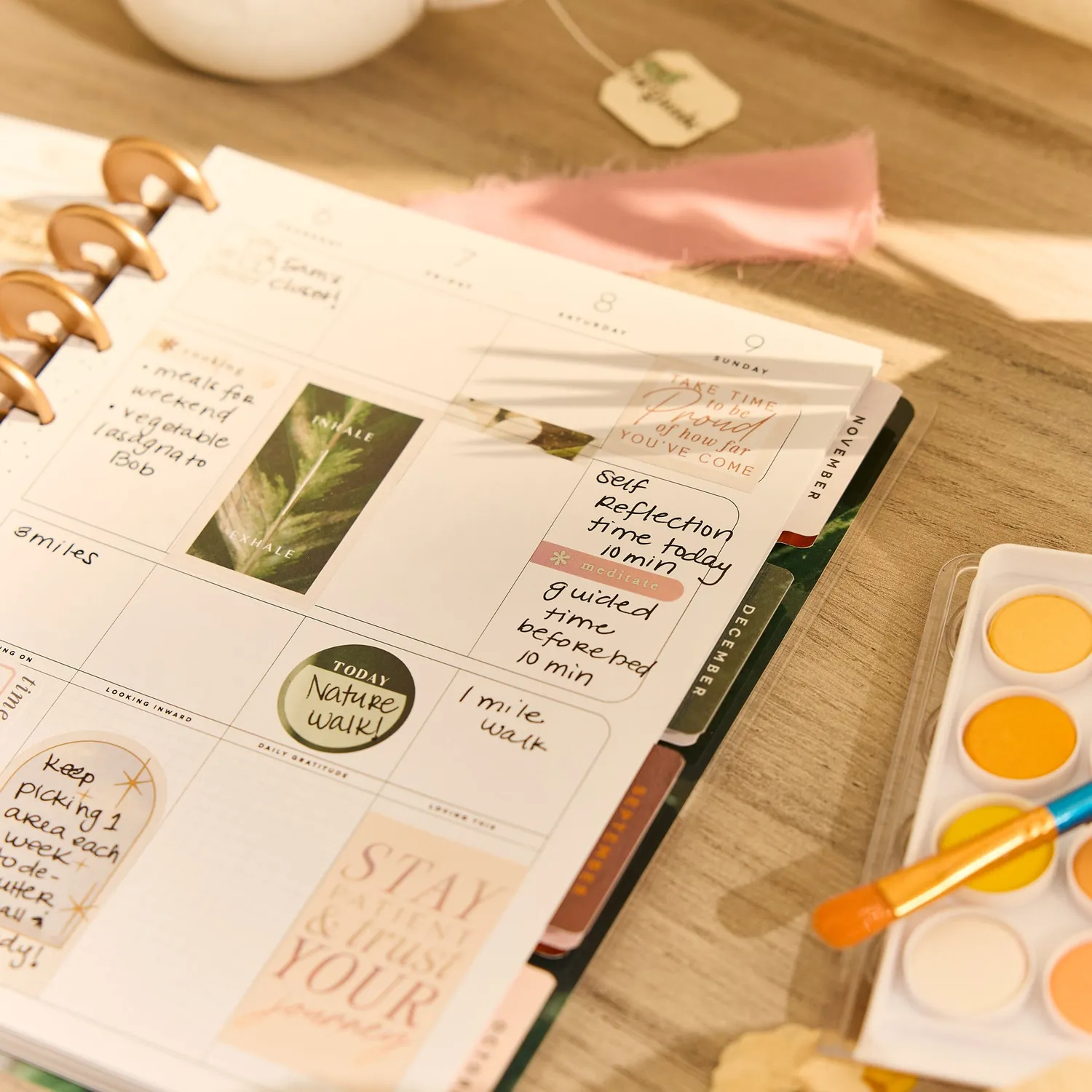 Happy Planner Modern Nature agenda bien-être 2026-2027 Classic