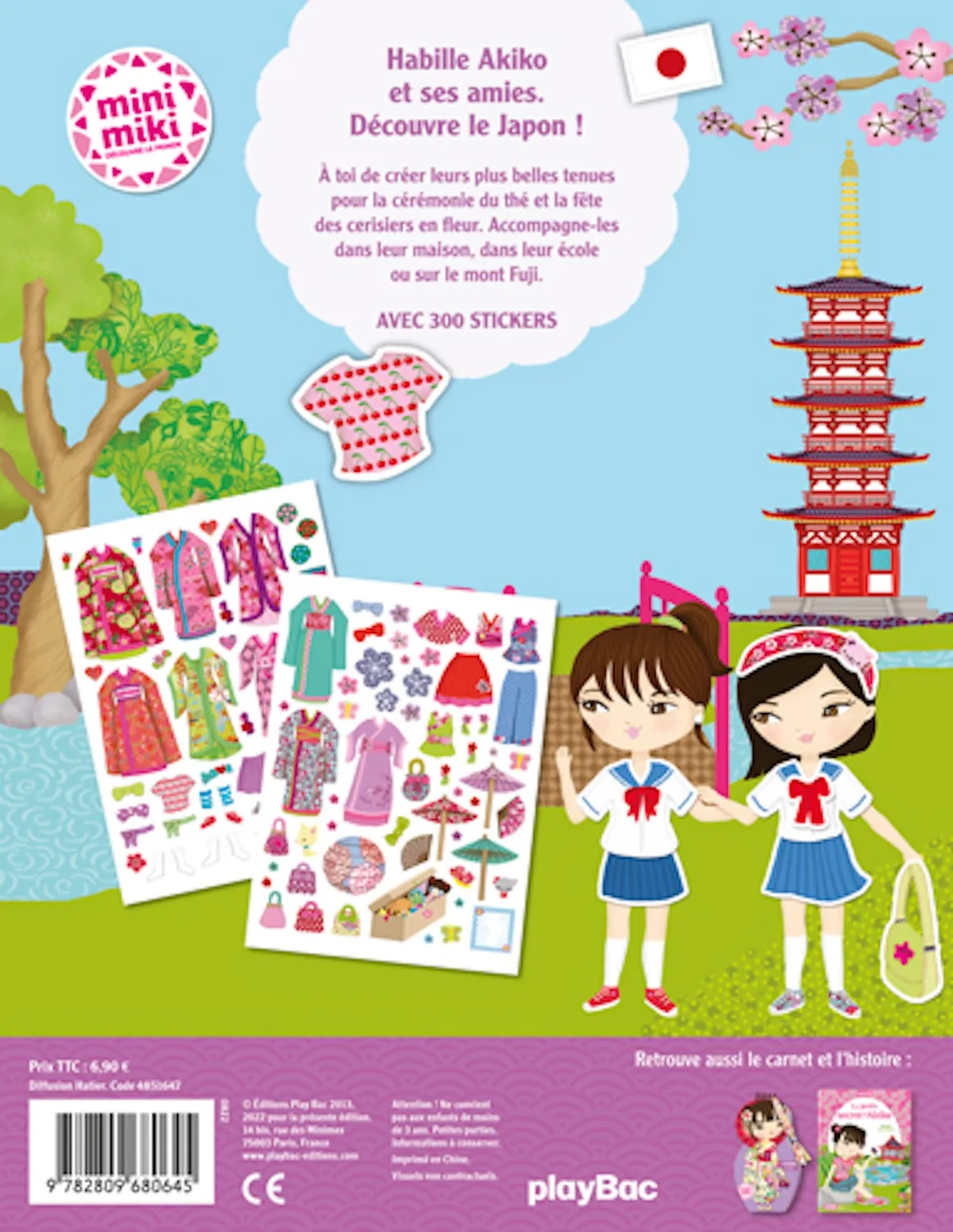 Frigobloc Minimiki Habille Akiko au Japon stickers 300