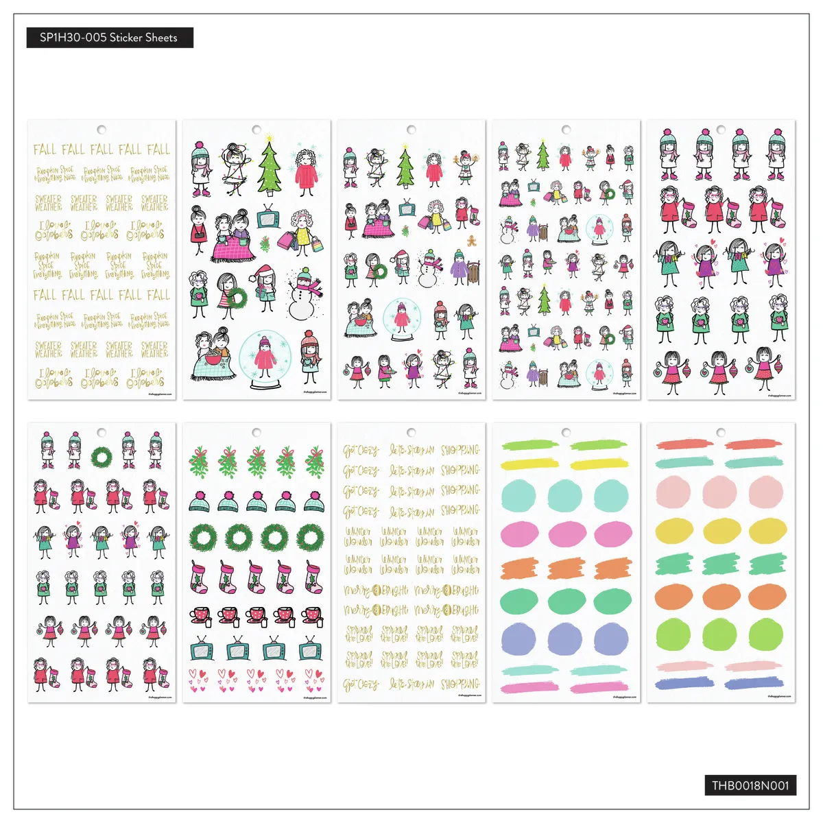 Happy Planner Seasonal Stick Babe stickers 920 4 saisons