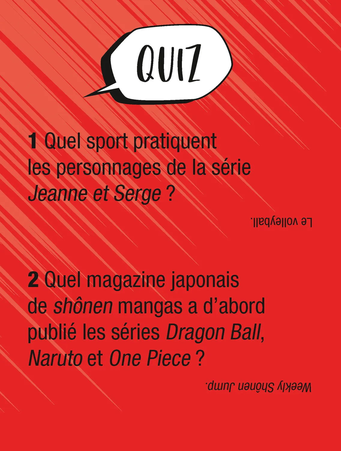 Frigobloc Boîte Quiz Manga jeu 500 questions