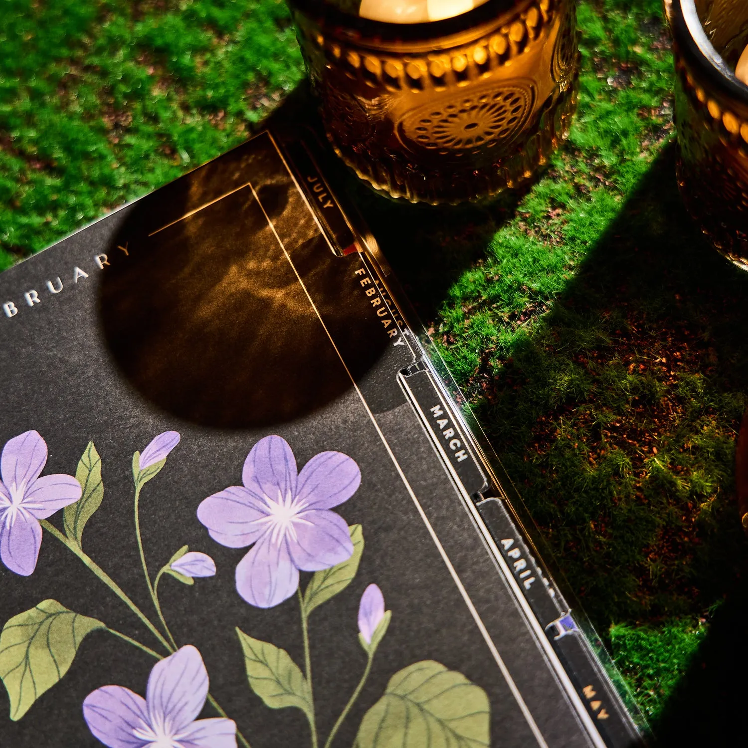 Happy Planner Dark Garden 2026 Mini agenda dashboard 12 mois