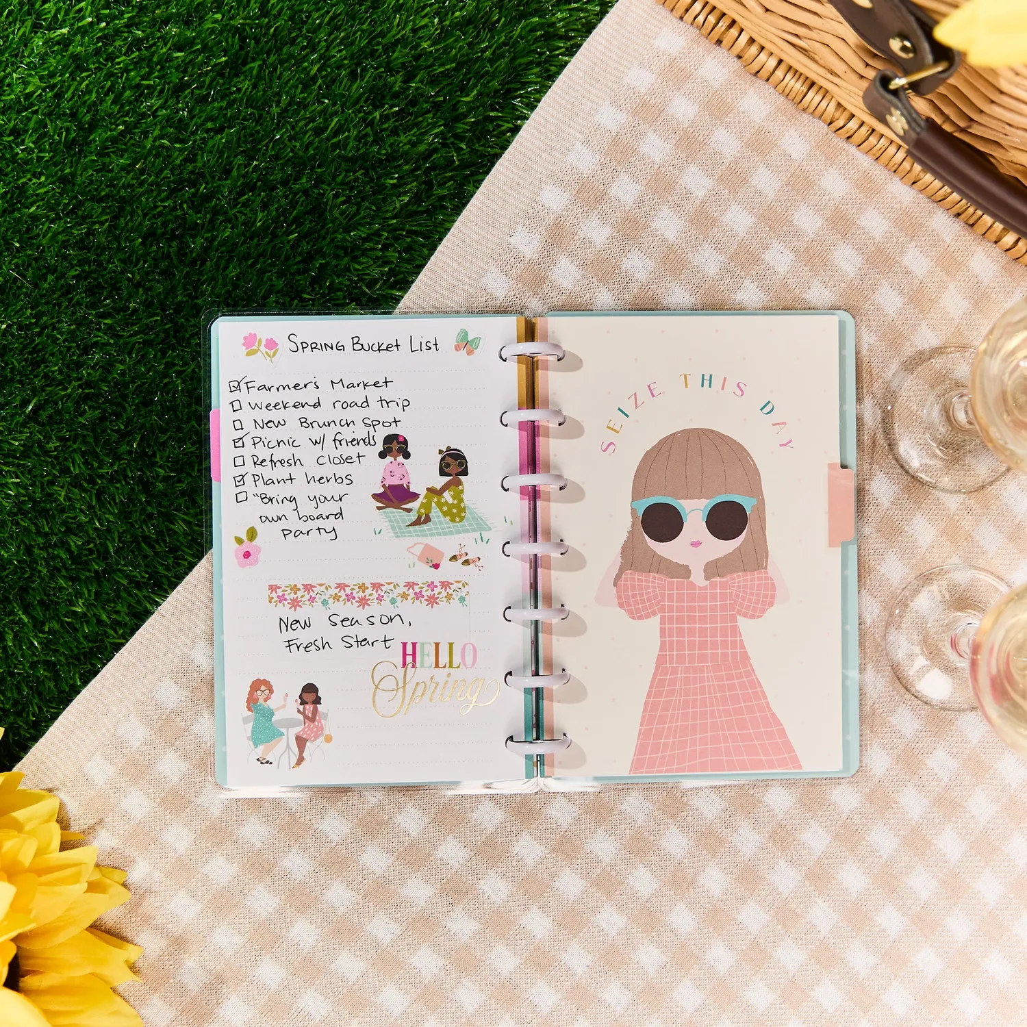 Happy Planner Squad Goals carnet mini 60 feuilles pointillé