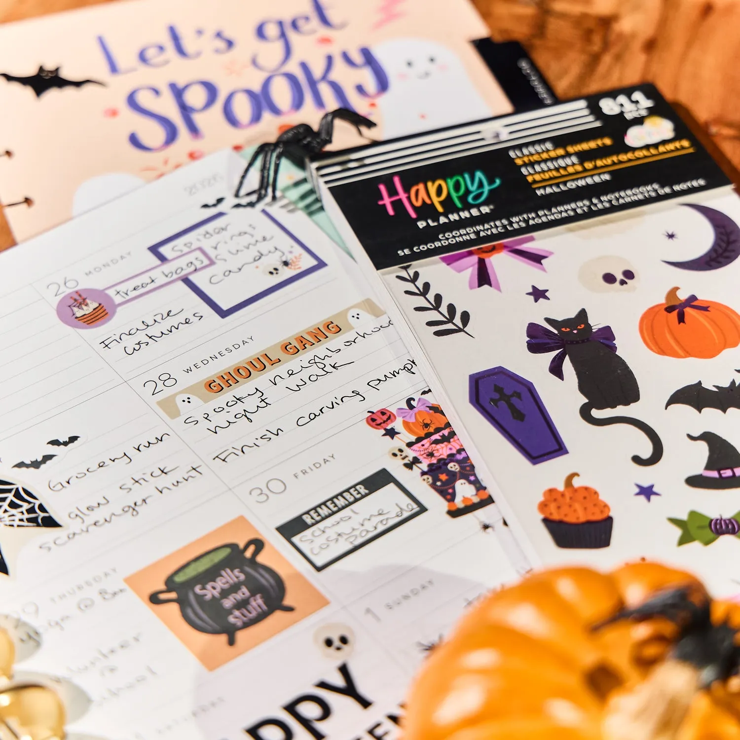 Happy Planner Halloween Vibes stickers value pack 811