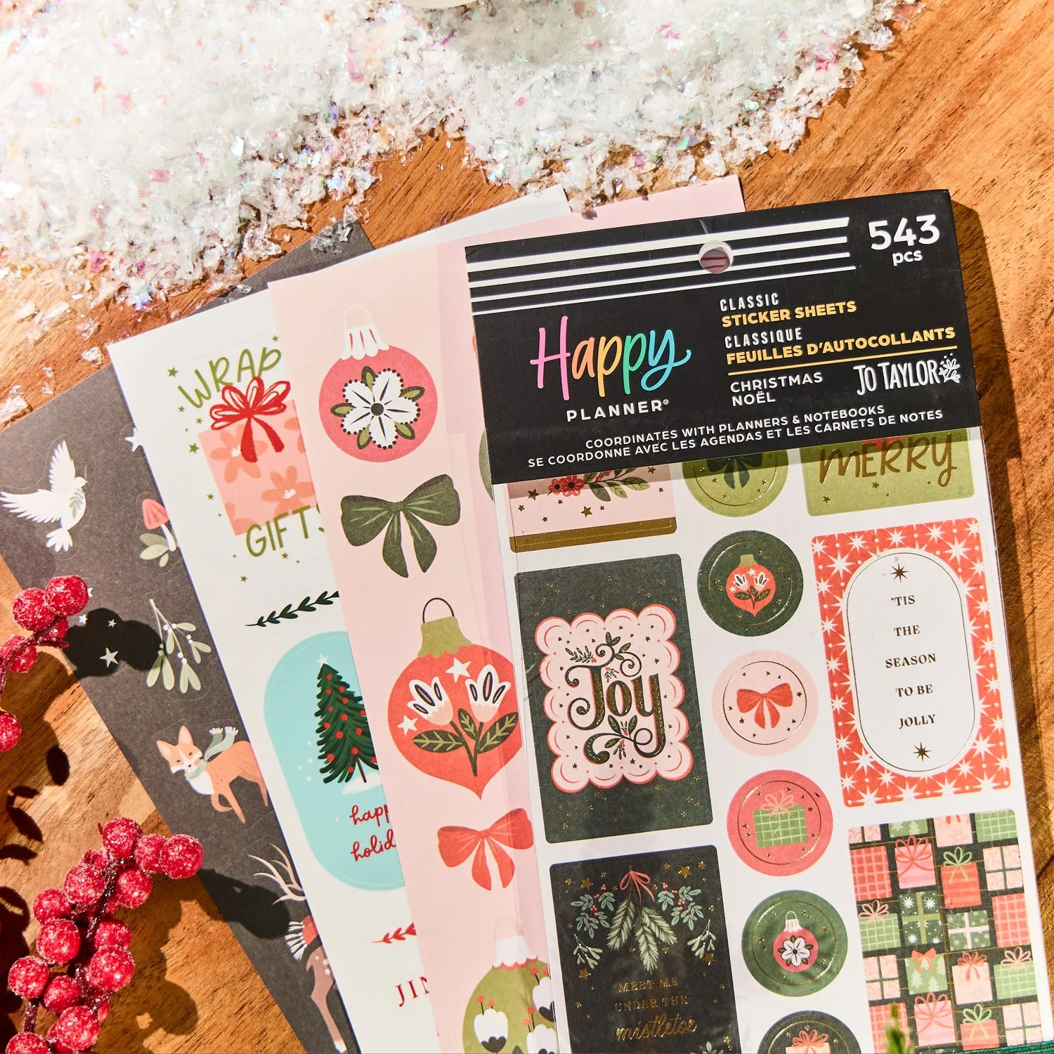 Happy Planner Christmas stickers value pack 543 pièces