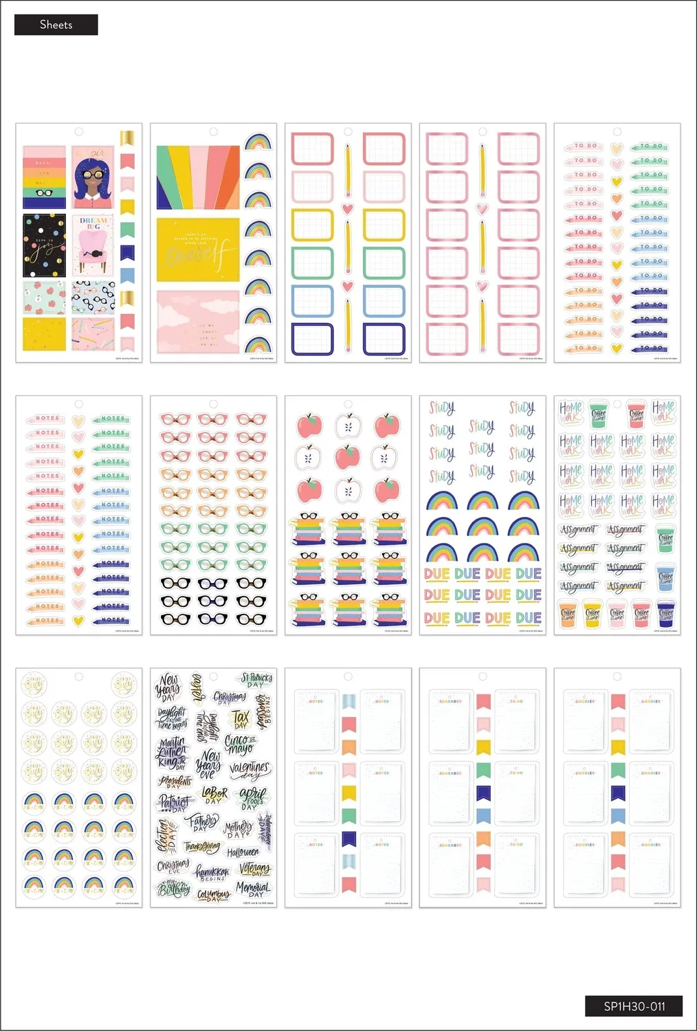 Happy Planner Books Are Magic stickers lecture 941
