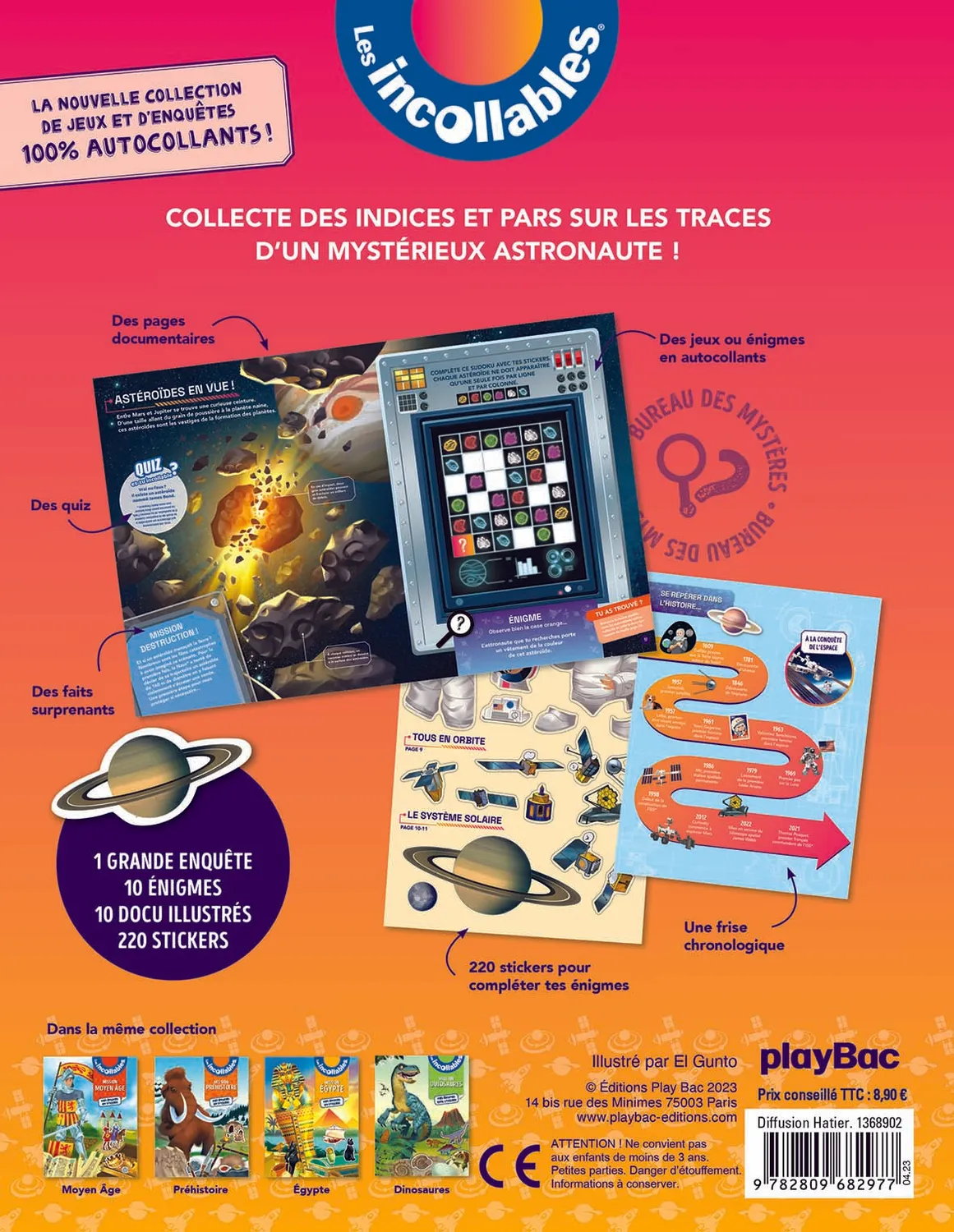 Les Incollables Mission Espace livre stickers 6 ans