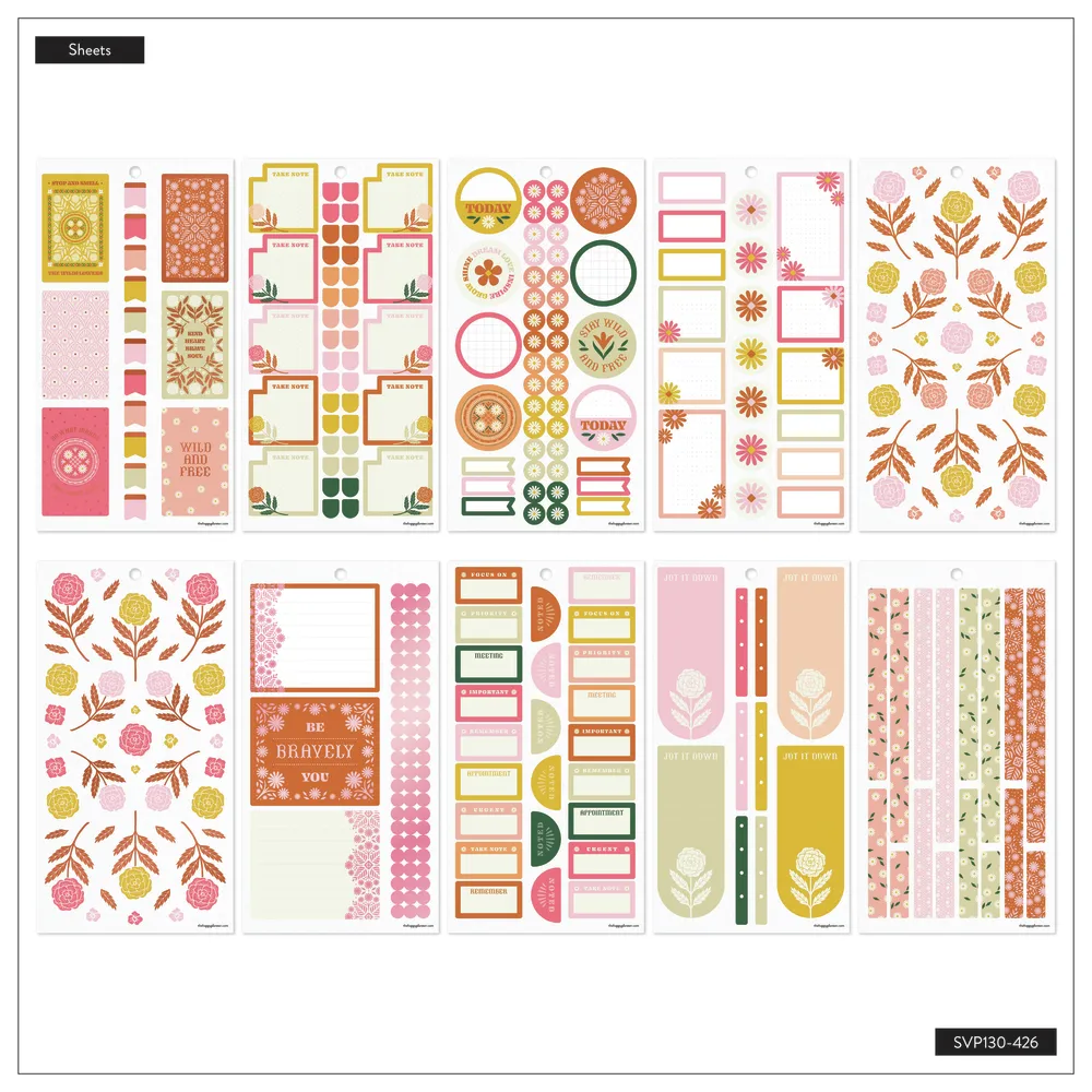 Happy Planner Western Wildflower stickers value pack 820