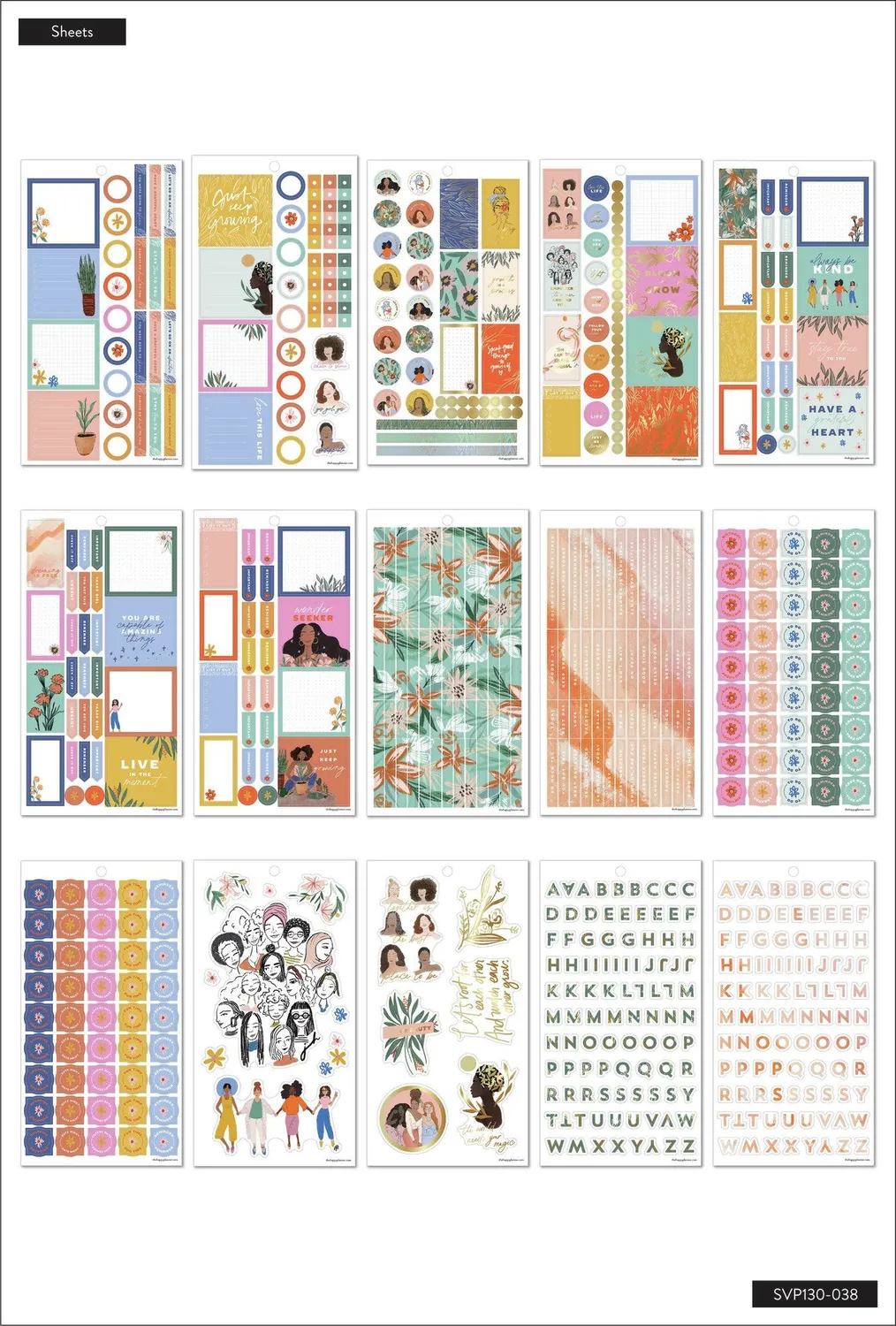 Happy Planner Spoonful of Faith stickers mini foi 948