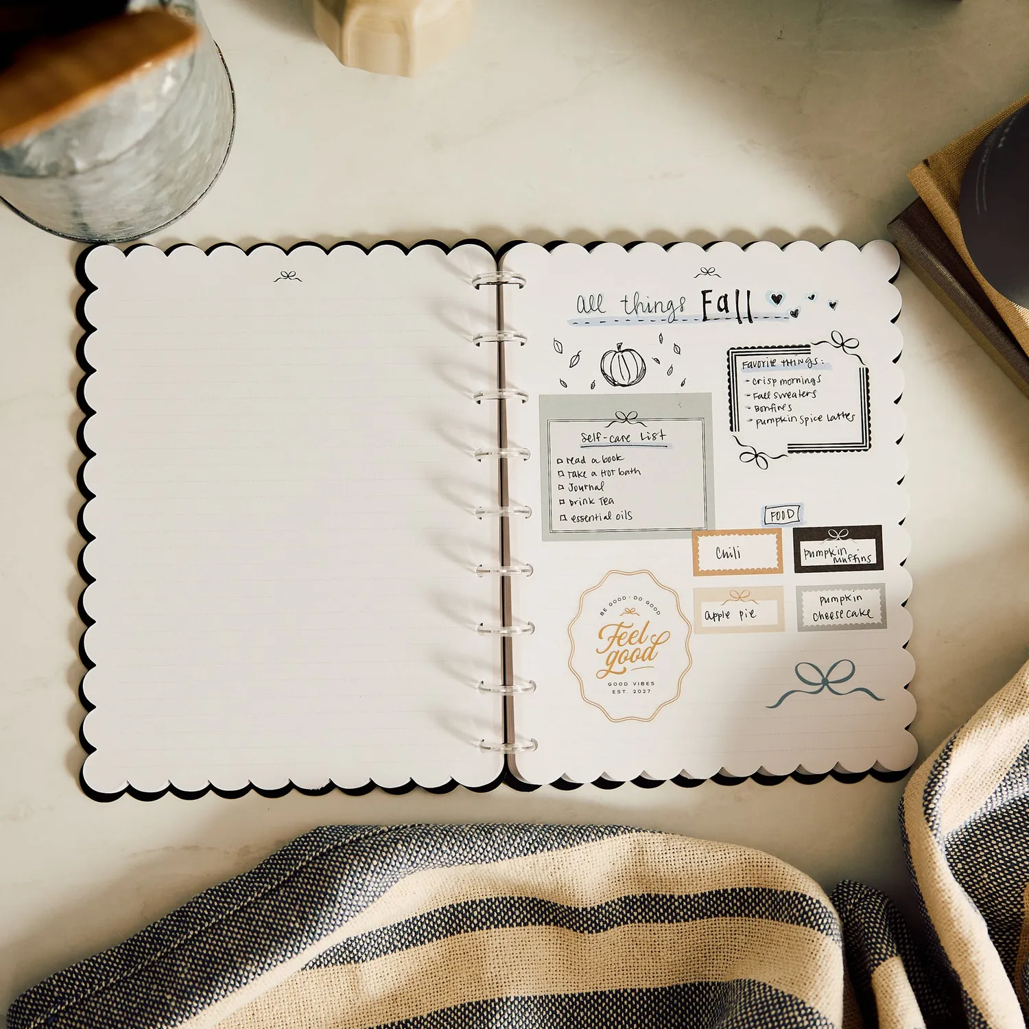Happy Planner Haven & Heart Classic carnet pointillé ligné 60 feuilles
