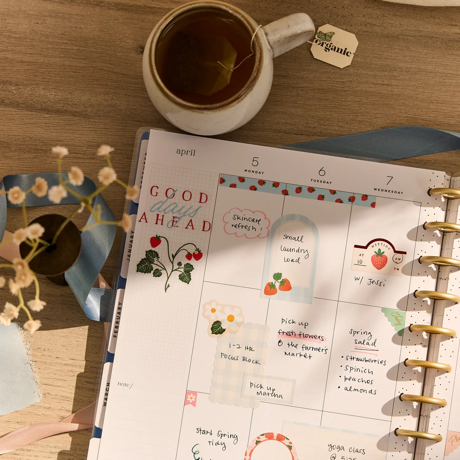 Happy Planner Country Charm agenda big vertical 18 mois 2026-2027