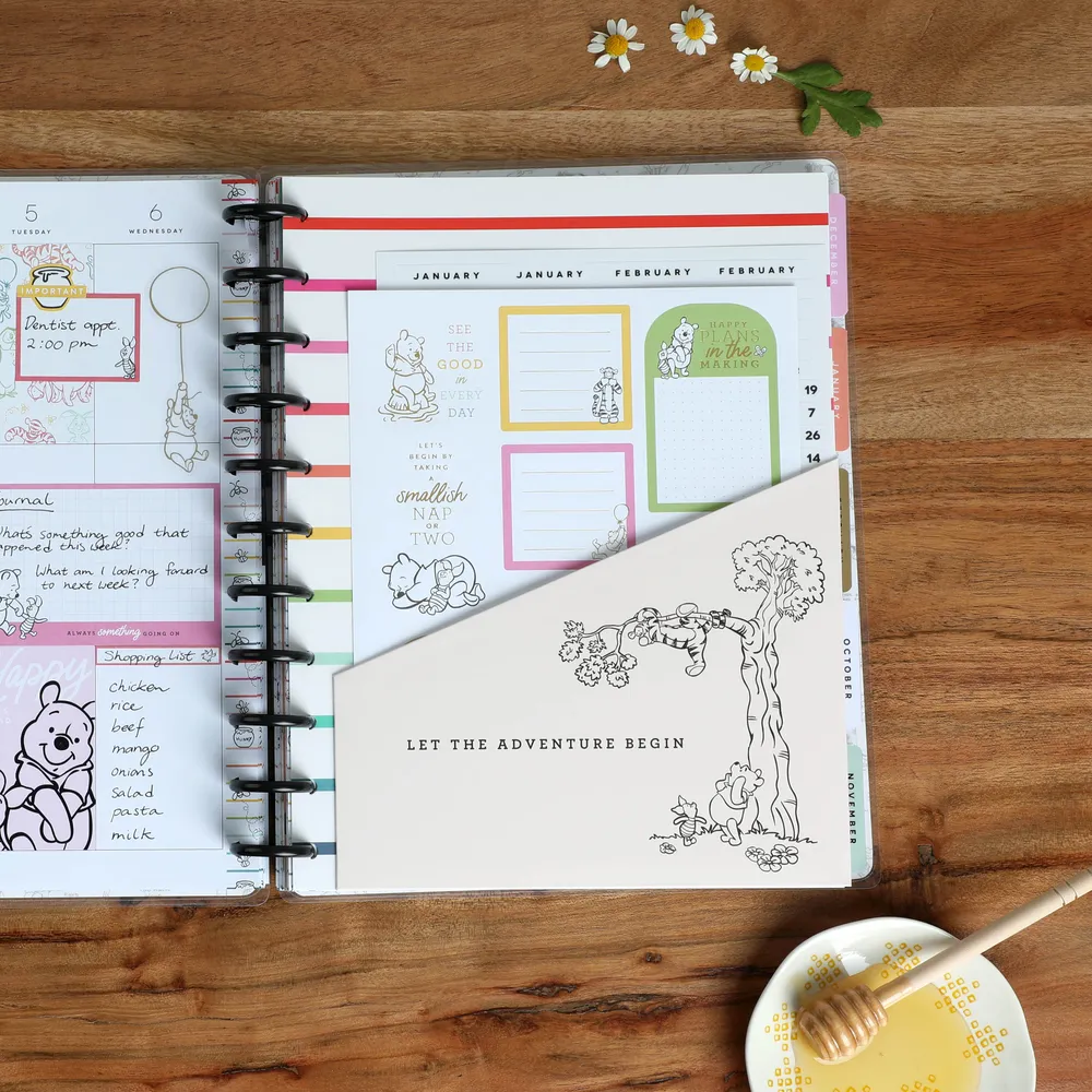 Happy Planner Winnie the Pooh recharge agenda big 4 mois