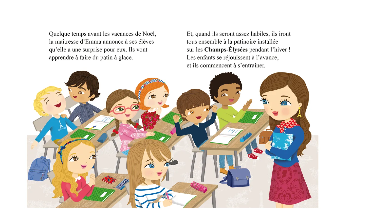 Minimiki Les fabuleux patins d’Emma Tome 18 livre Paris