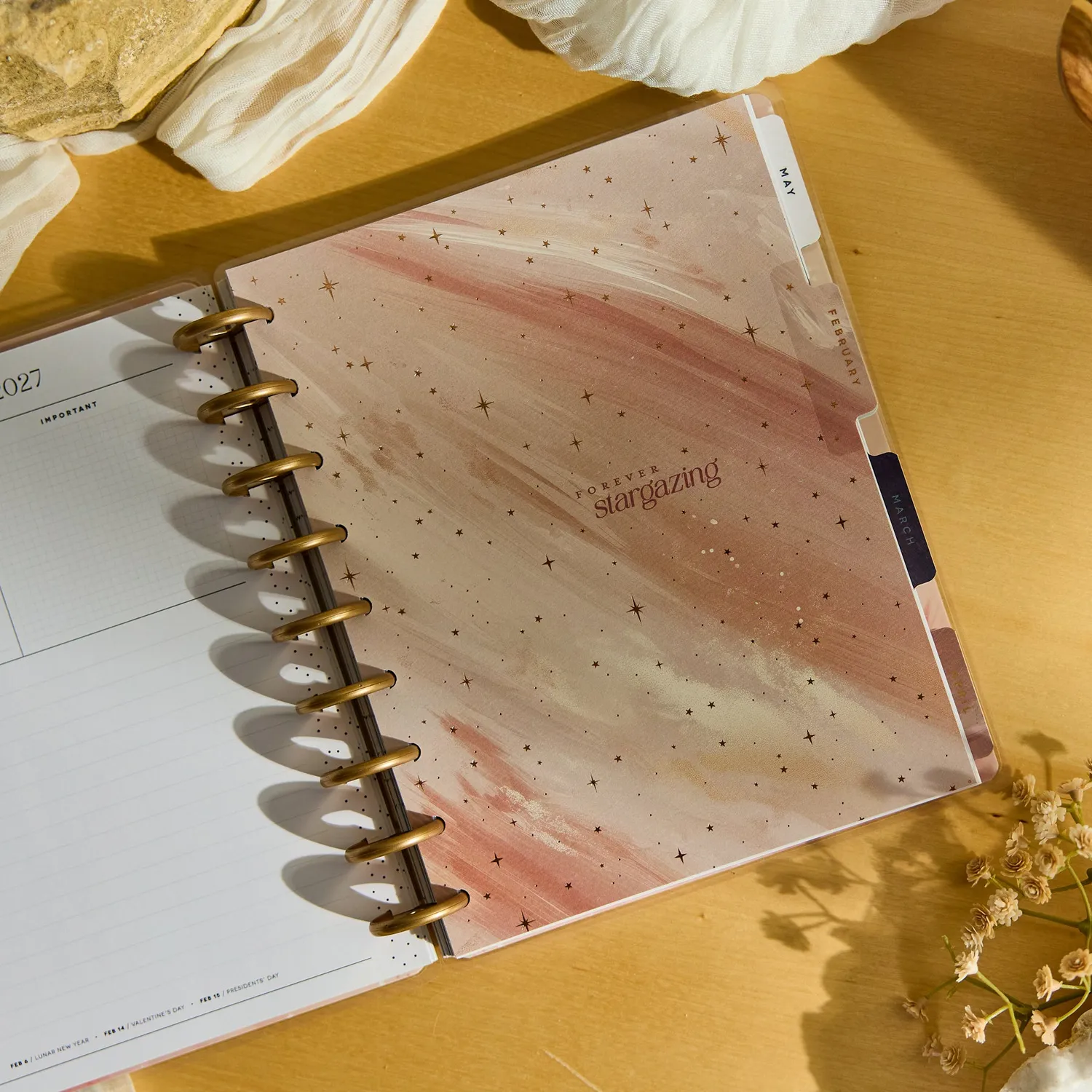 Me & my big ideas Happy Planner Starlit Glow agenda 2027 dashboard