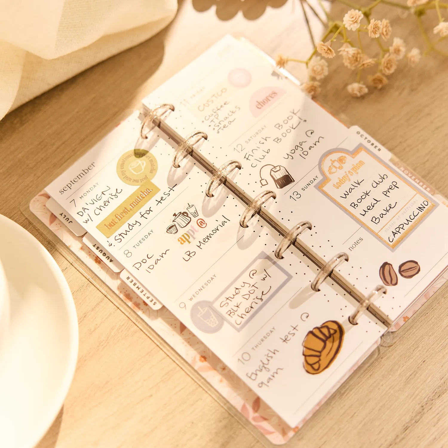 Happy Planner Dune Hues Skinny Mini agenda horizontal 12 mois