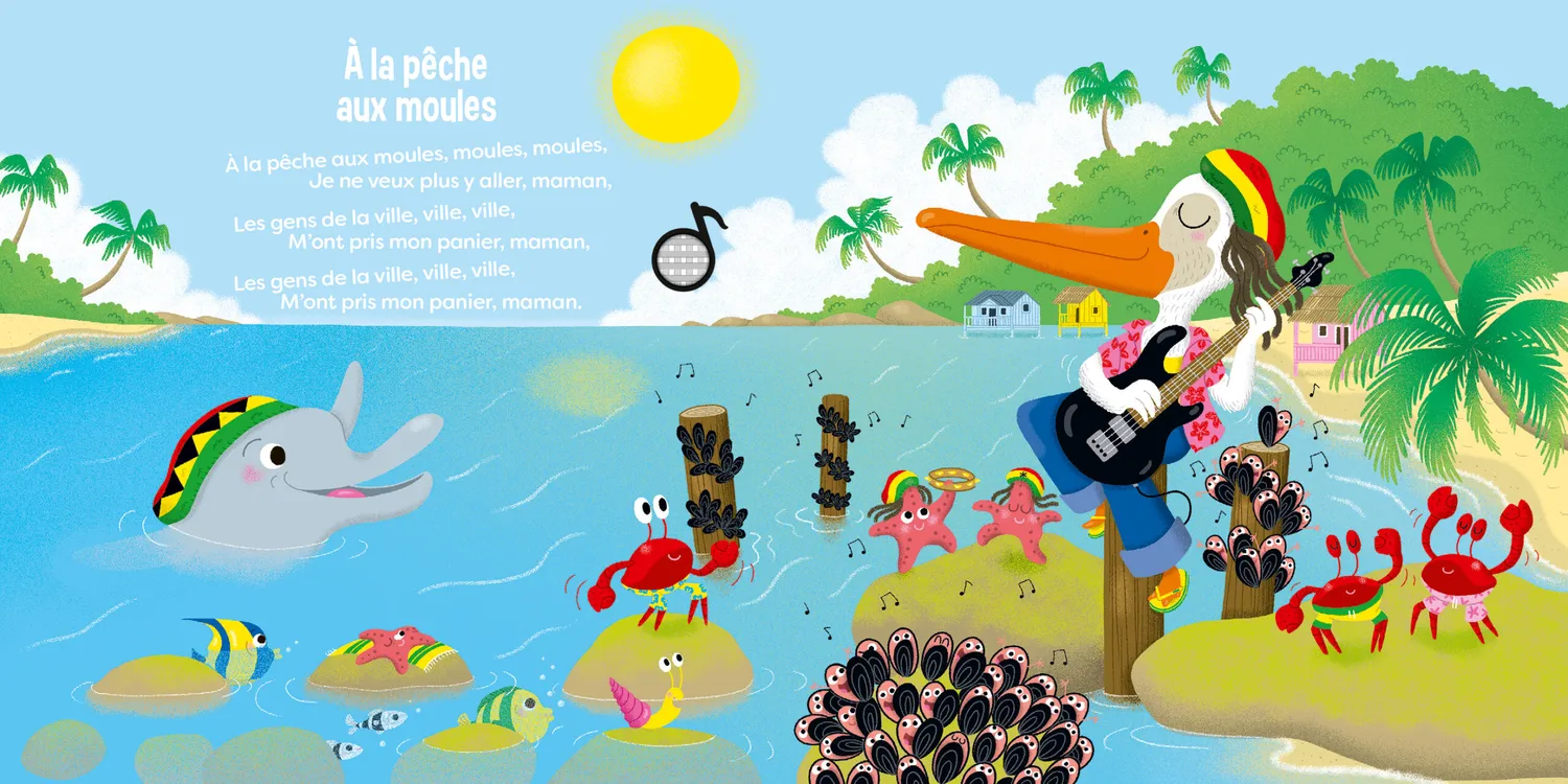 Frigobloc Bêtes de scène Reggae îles livre sonore