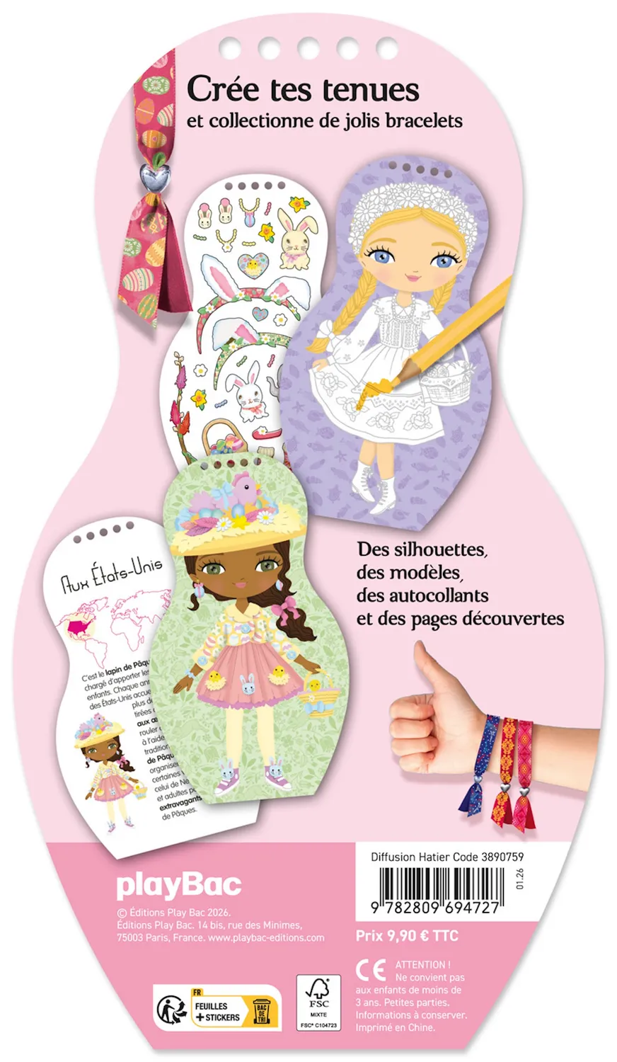 Frigobloc Minimiki Pâques du monde carnet créatif stickers