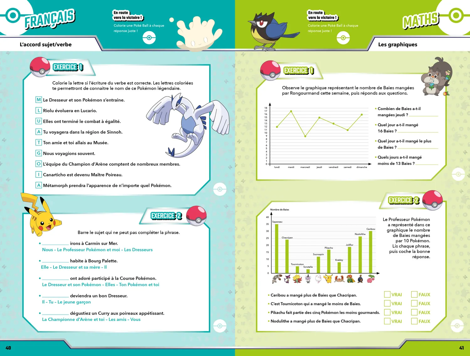 Les Incollables Pokémon cahier de vacances 2026 CE2-CM1 8-9 ans
