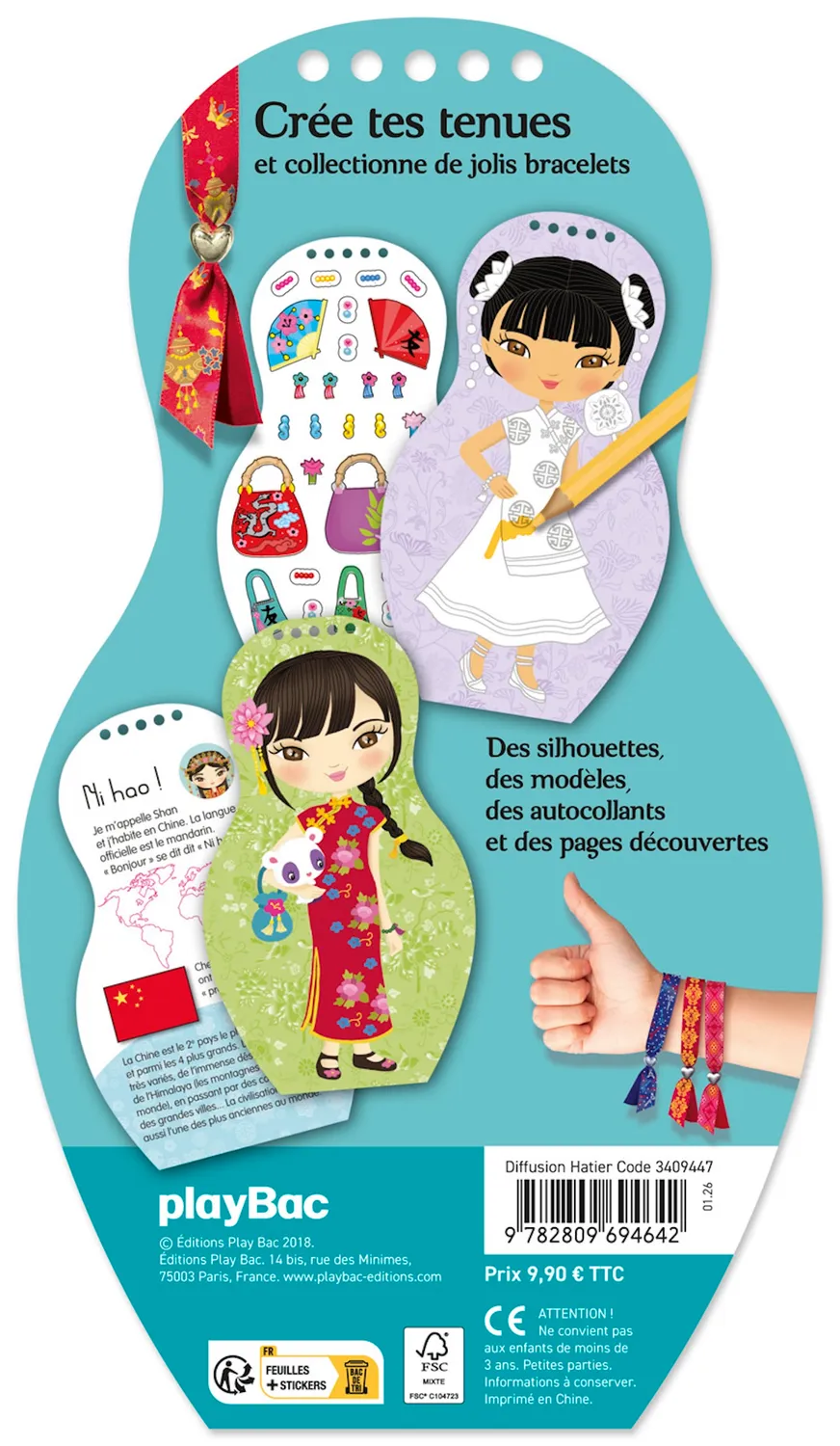 Minimiki Shan en Chine carnet créatif stickers