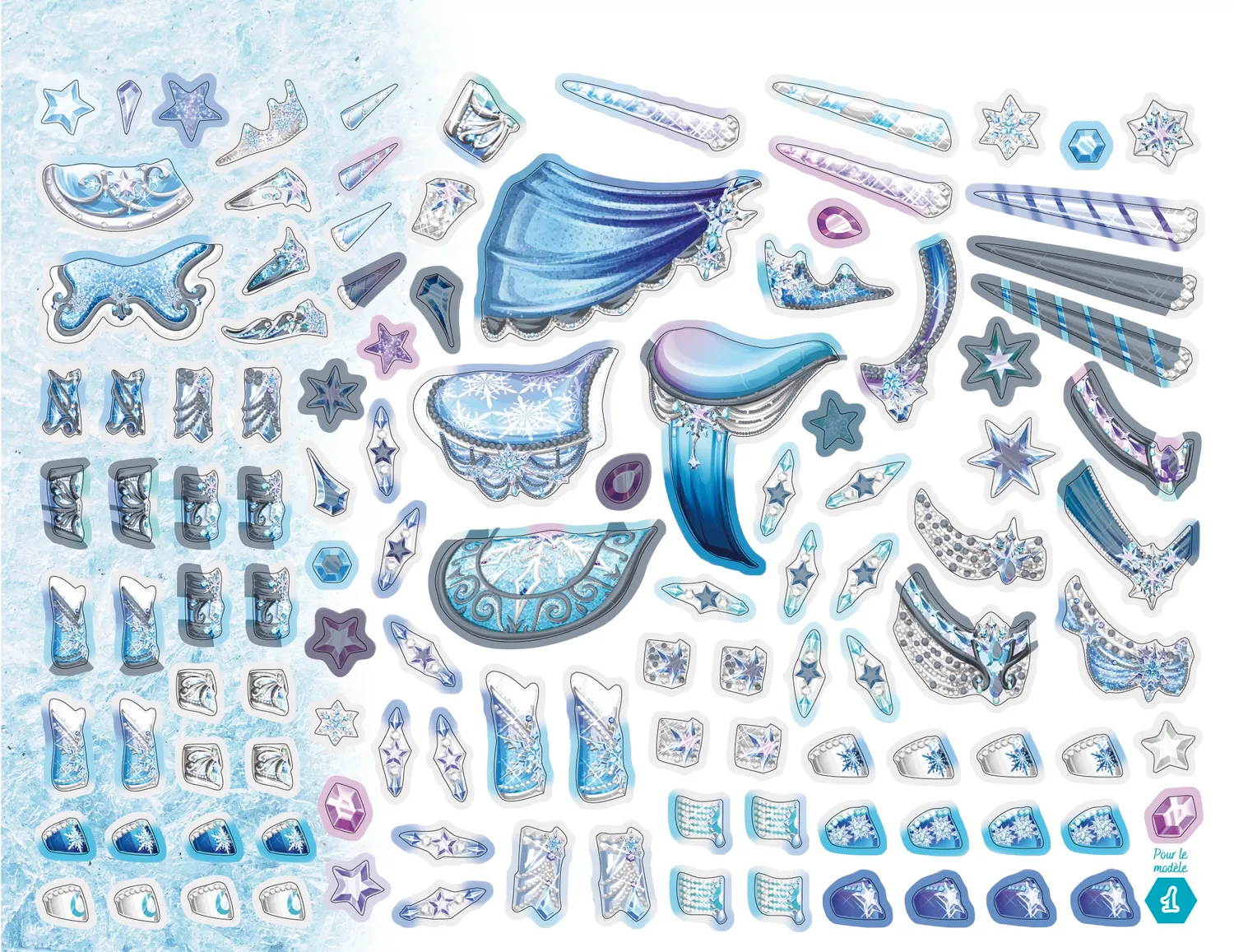 Frigobloc Licornes de rêve Magie neiges carnet créatif stickers