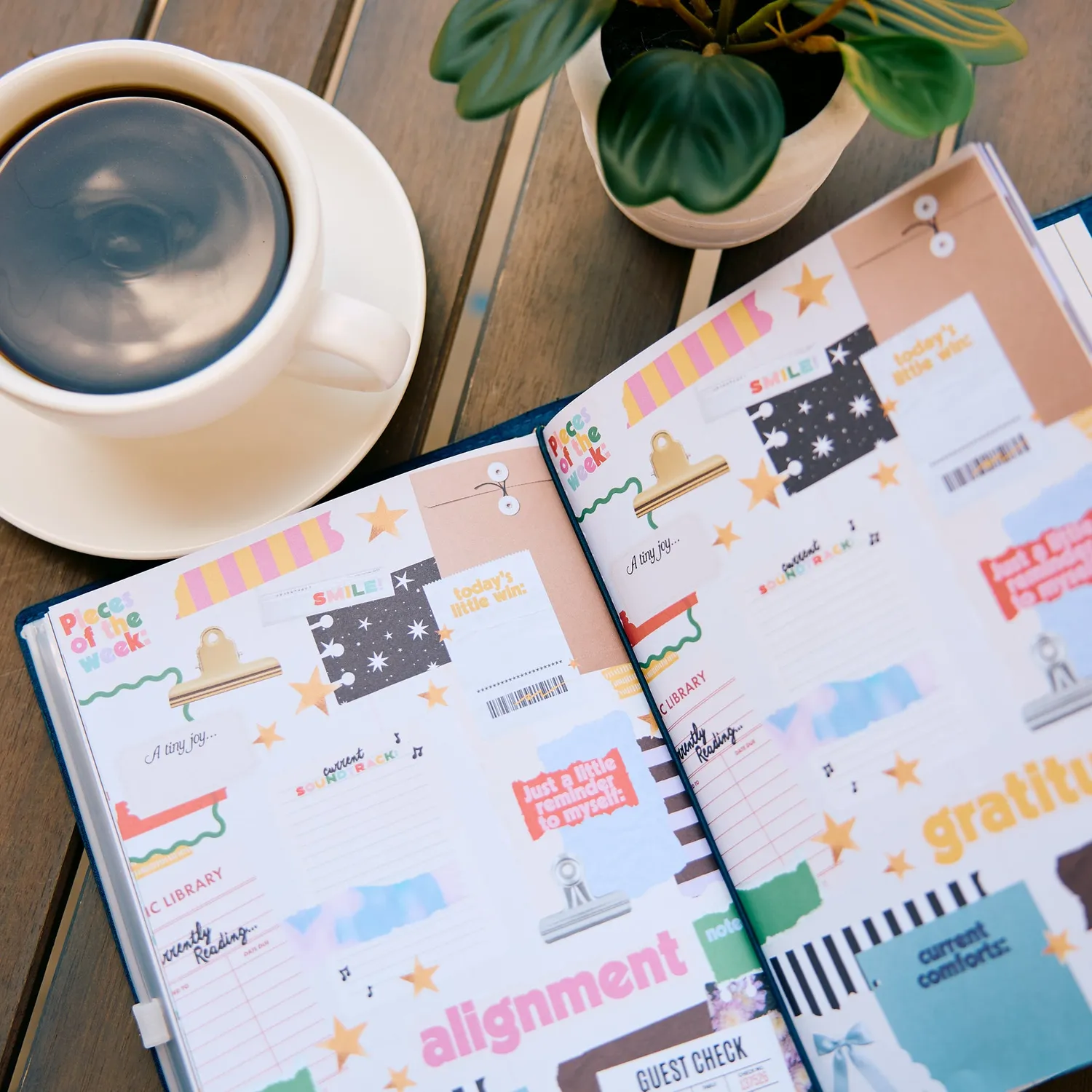 Happy Planner Collage Papers carnet stickers folio A5