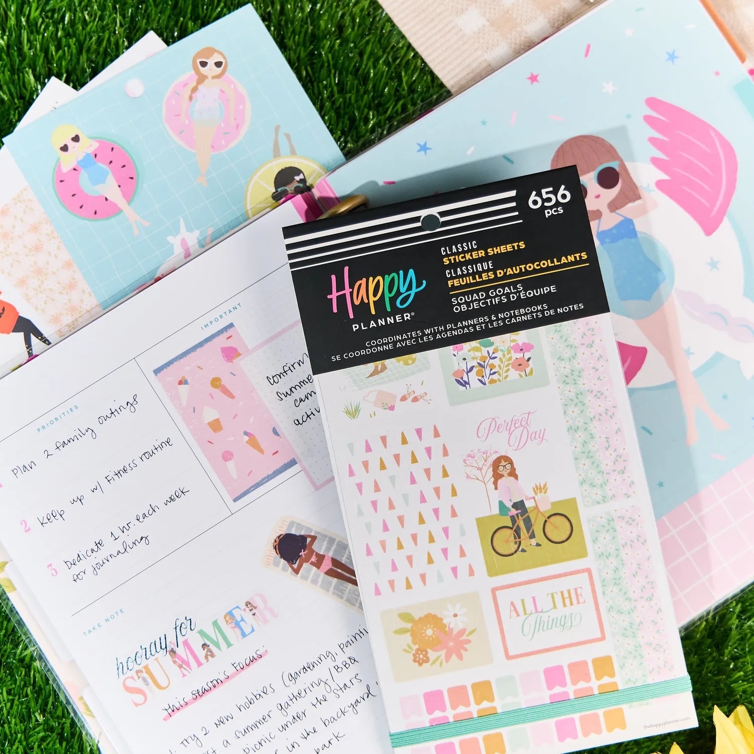 Happy Planner Squad Goals stickers saisons value pack 30 pages