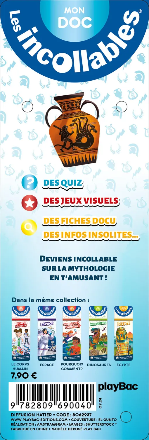 Les Incollables Éventail Passion quiz mythologie enfant