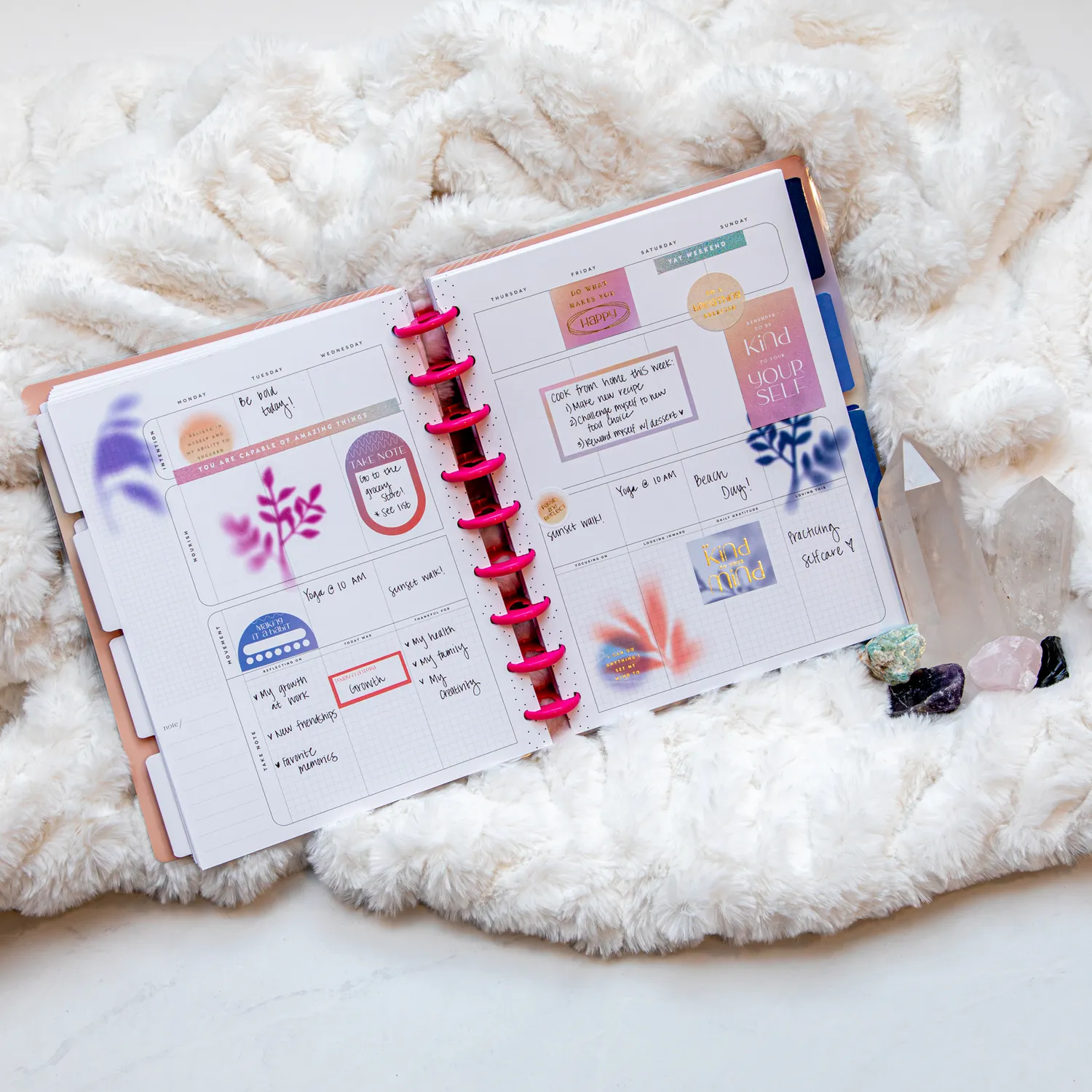 Happy Planner New Aura Classic agenda bien-être 12 mois