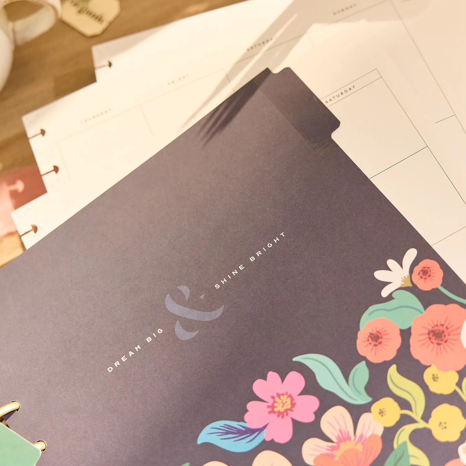 Happy Planner Golden Garden Big extension verticale non datée