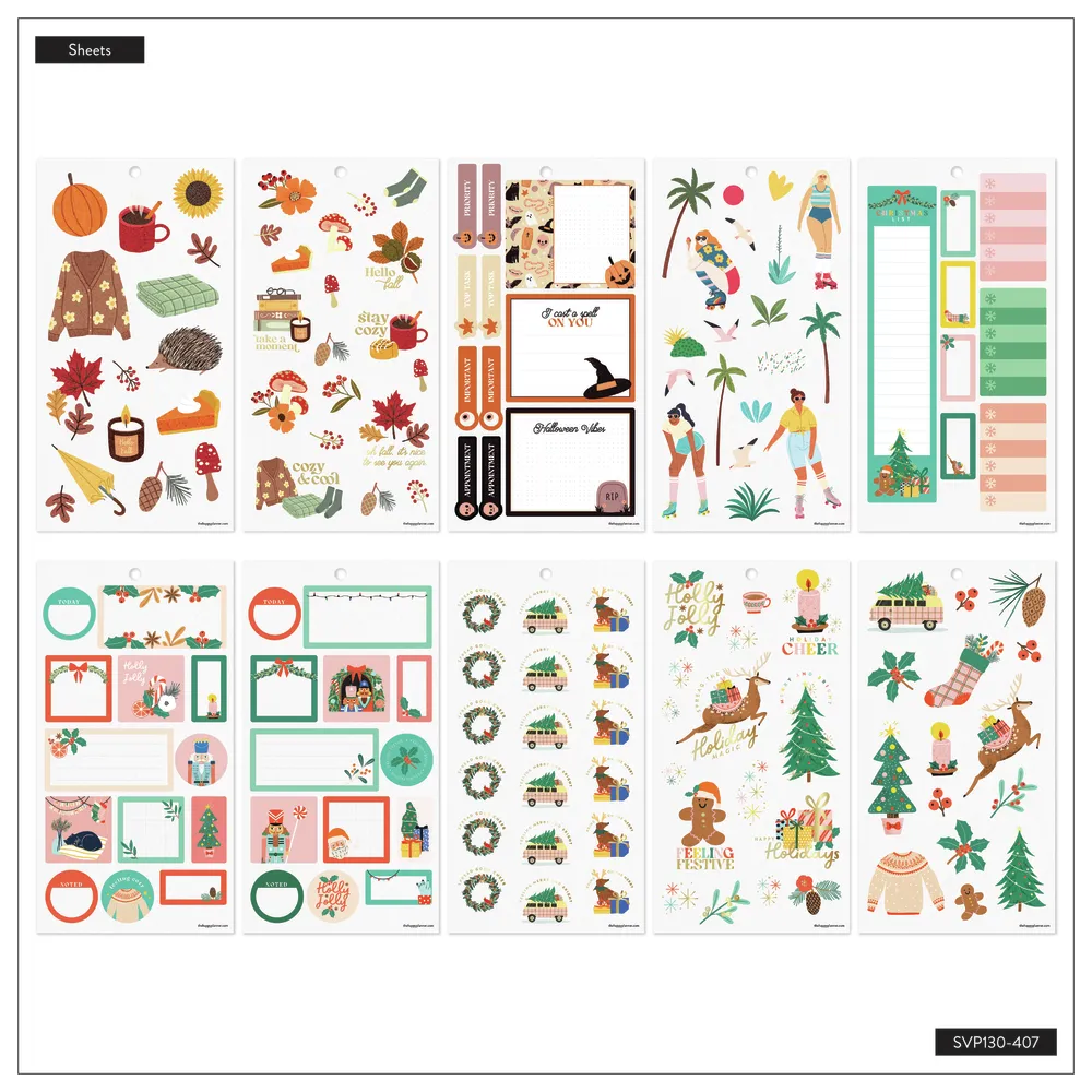 Happy Planner Tania Garcia Seasonal stickers Classic 470 pièces